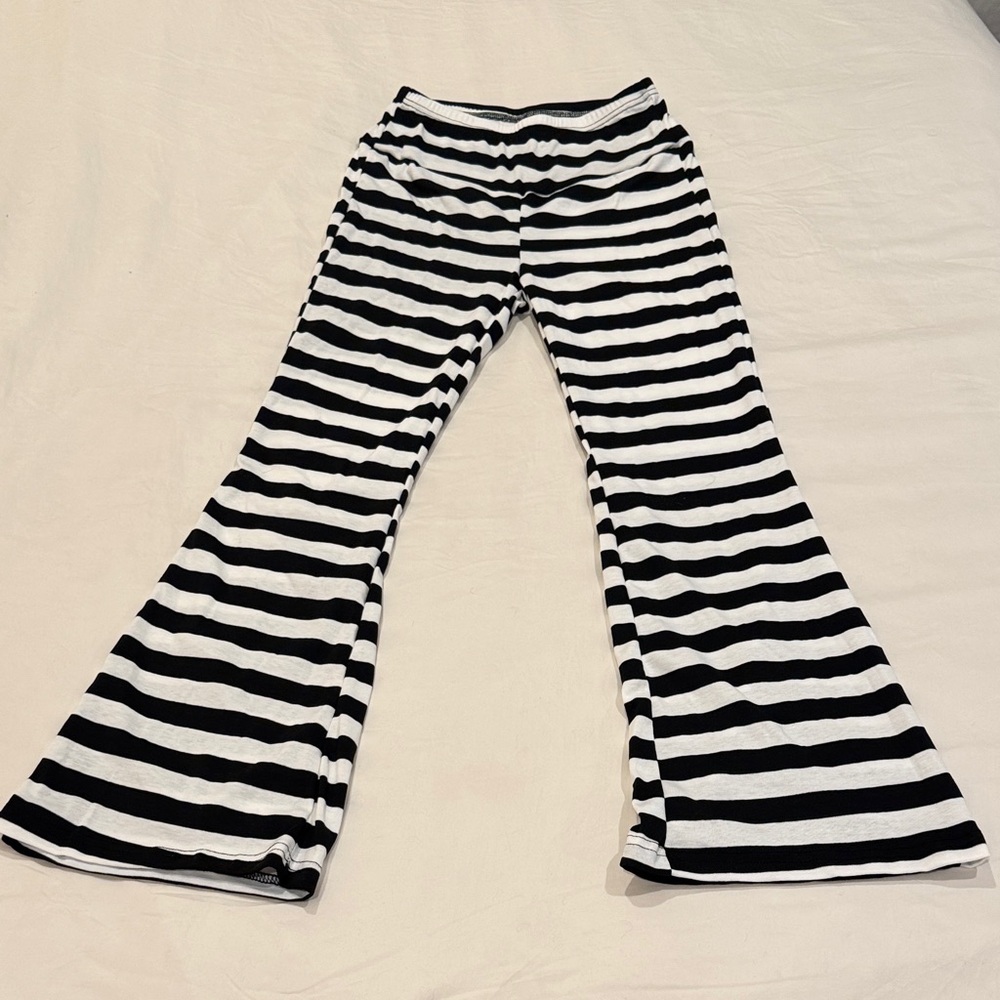Never Worn Black & White Striped Flare Women’s Bell Bottoms